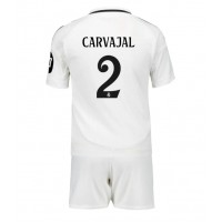 Camiseta Real Madrid Daniel Carvajal #2 Primera Equipación para niños 2024-25 manga corta (+ pantalones cortos)